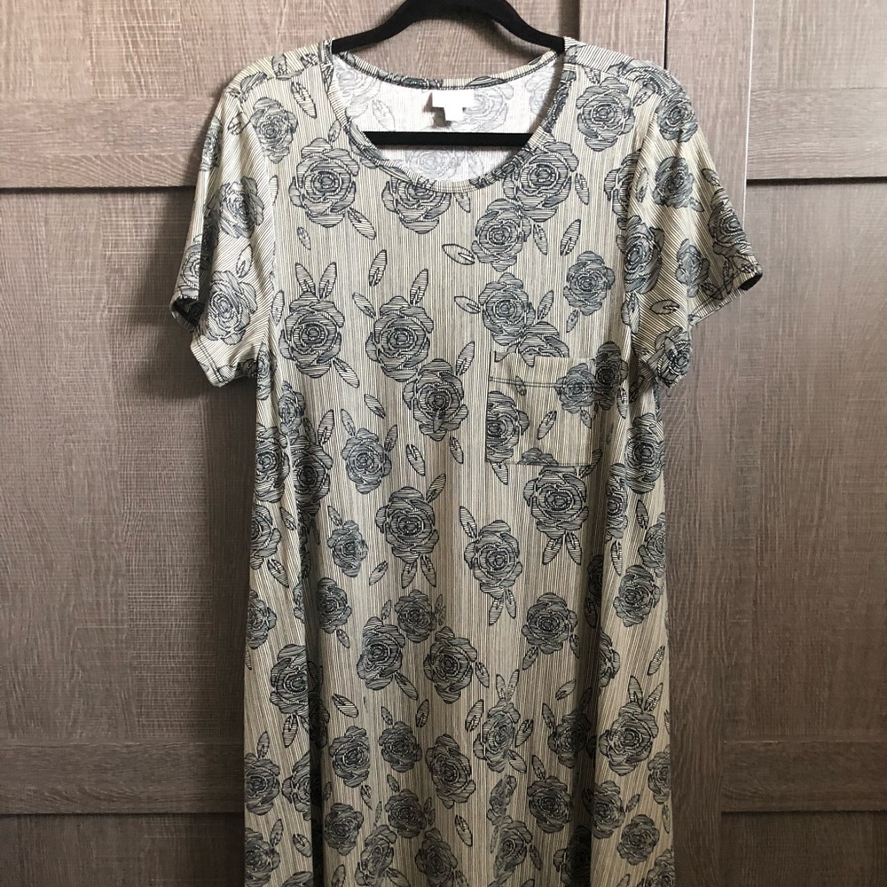 LuLaRoe unicorn Carly dress (never worn/no tags)